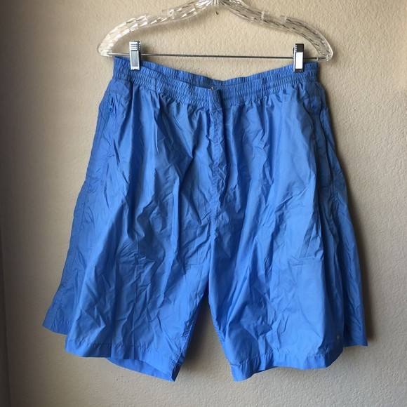 Vintage Men’s Stussy 100% Nylon Solid Blue Shorts Men’s Size Large Gently Used - Picture 1 of 9